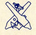 Crossed cannons.