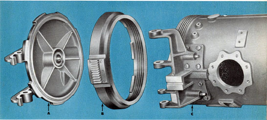 Figure 23 Breech door and locking ring disassembled