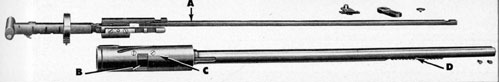 Figure 49 Control valve operating handle disassembled.