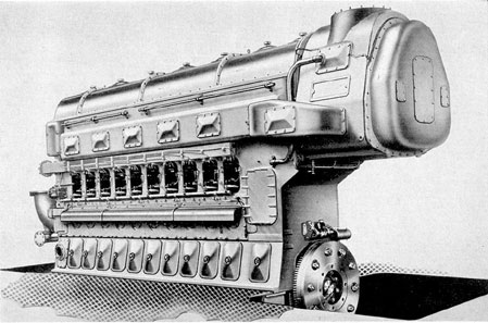 Figure 1-11. F-M 10-cylinder 38D 8 1/8, outboard side, blower end, left-hand engine.