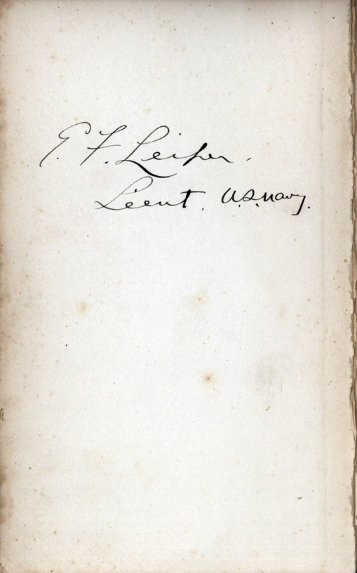 E.F. Leifer, Leut. U.S. Navy