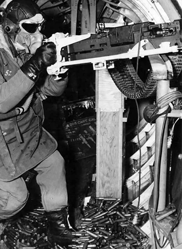 photo of a waist gunner